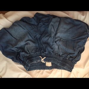 soft denim shorts