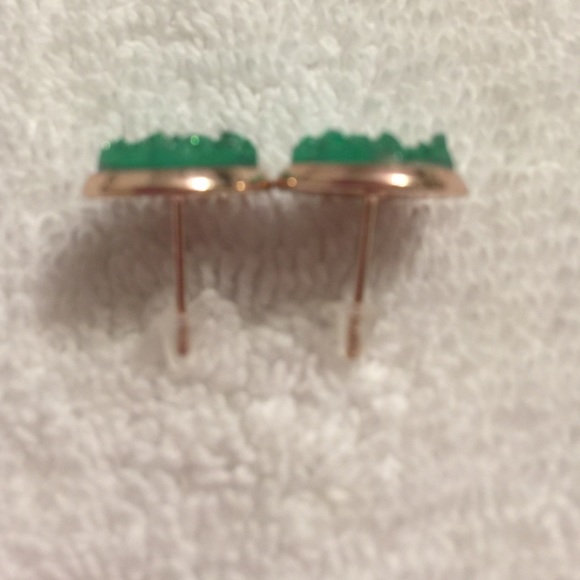 💰💰Druzy Earrings (Sea green) - Picture 3 of 4