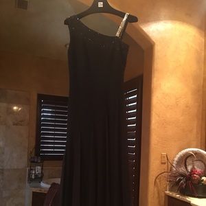 Black evening gown by Halston Heritage
