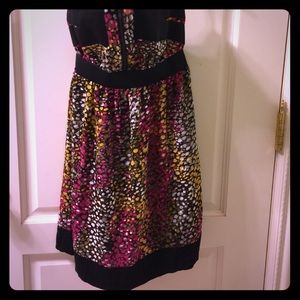 Strapless dress w. Bandage trim