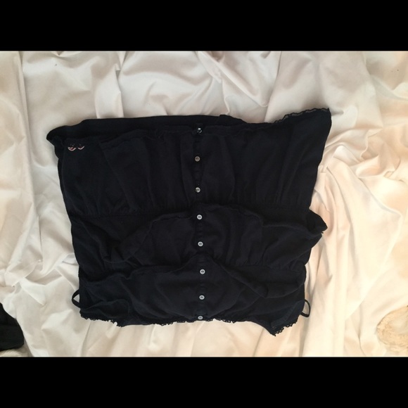 hollister blue tank top