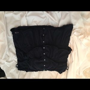 hollister blue tank top