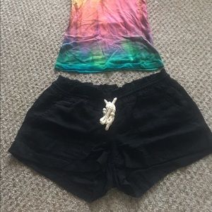 Black Roxy Shorts