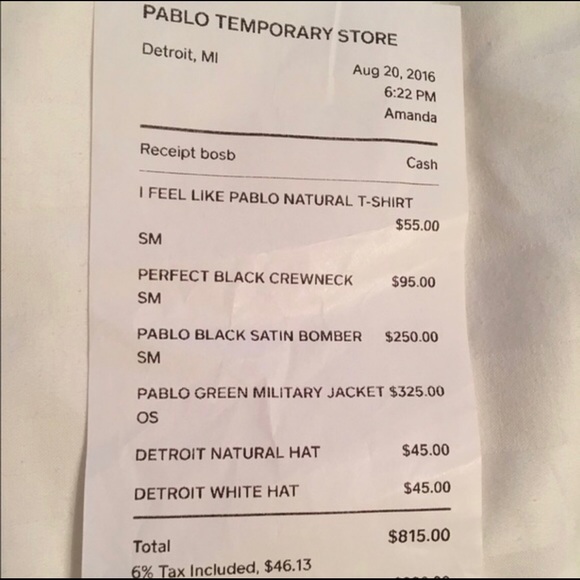 PABLO - Detroit / Perfect Black Crewneck - Picture 3 of 3