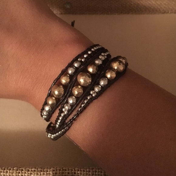 Lucky Brand leather wrap bracelet
