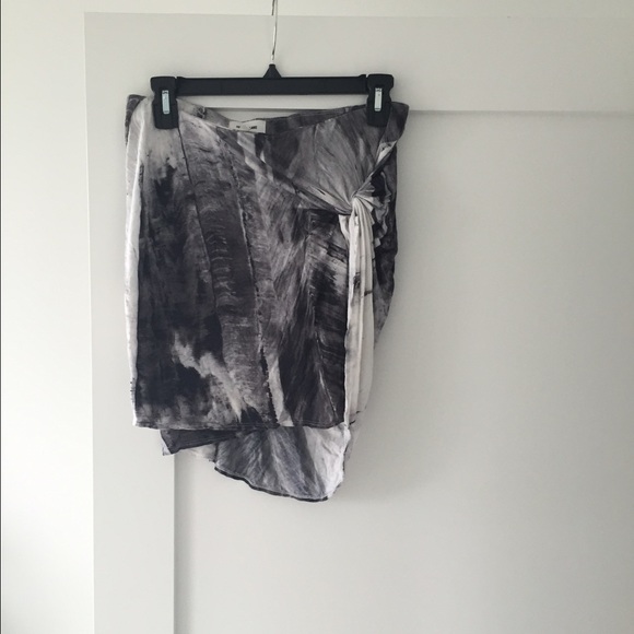 Helmut Lang asymmetrical wrap skirt