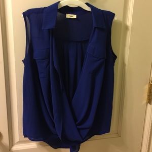 Royal blue blouse