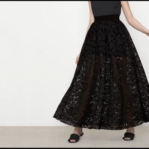 Sweeping Maje Black Skirt in Size 2
