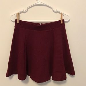 Maroon Circle Skirt