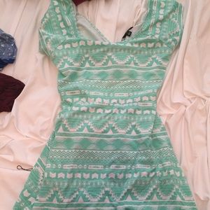mint aztec dress