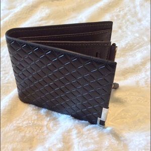 New Black engraved Wallet