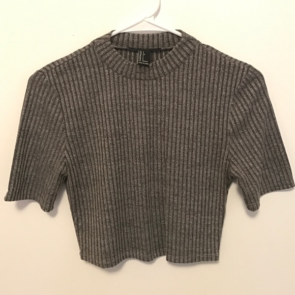 Marled Ribber Crop Top