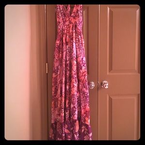 Halter maxi dress handmade in Jamaica