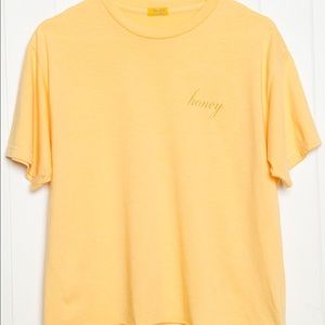 Yellow Brandy Melville honey shirt