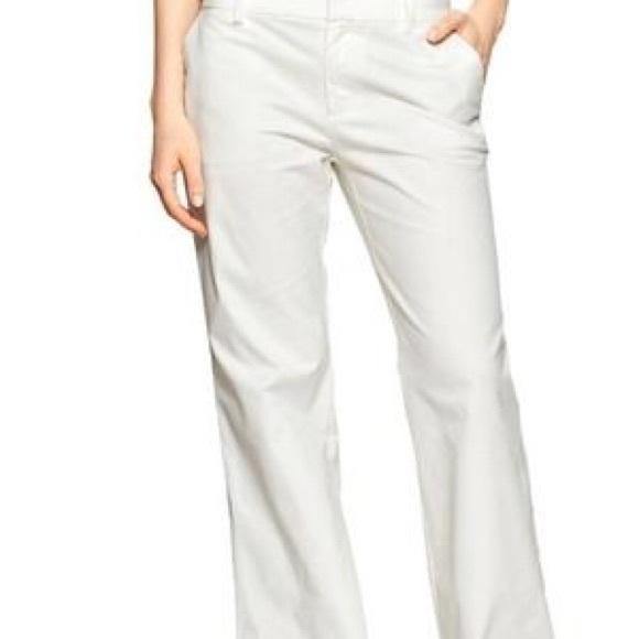 GAP White Cotton Pants