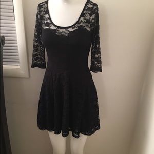 Lace Material Girl Mini Dress