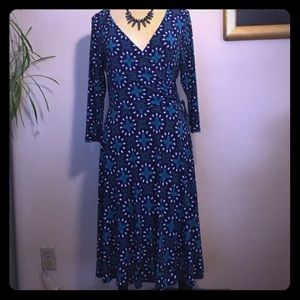 Dress barn size 12 turquoise , navy, black dress