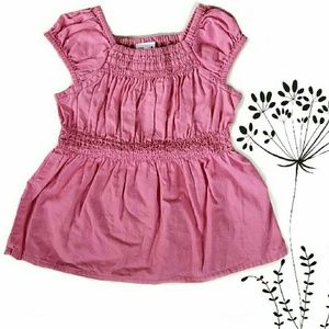 Perfectly Pink Peasant Top