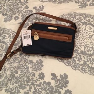 Michael Kors cross body navy bag