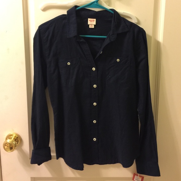 Navy blue never been worn button down