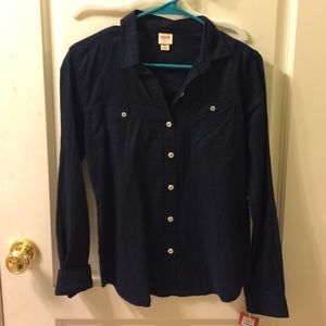 Navy blue never been worn button down