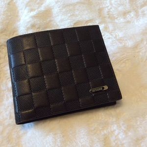 New Checkered Black Wallet
