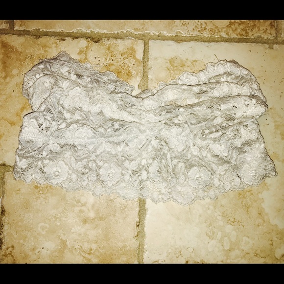 Cream lace bandeau size Small