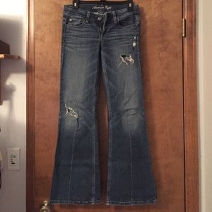 AE hipster flare jeans