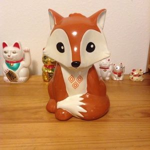 Brand new fox coin bank