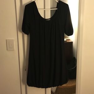 White House Black Market off shoulder black dress