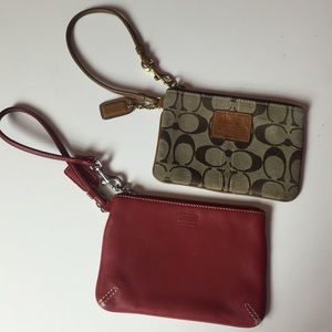 2 Coach wristlets for the price of 1!