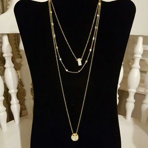 Baublebar Gold Ice Tag Layered Pendant Necklace
