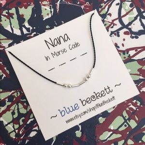 17 Inch Morse Code "Nana" Necklace