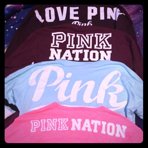 ❤️Pink varsity crew bundle❤️