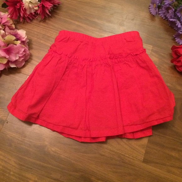 Red Ruffle Skirt - Picture 3 of 3