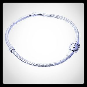 Pandora silver Barrel Clasp Bracelet ~ EUC in BOX