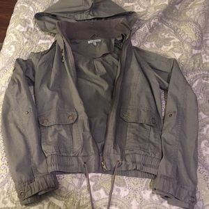 Lightweight green utility style jacket