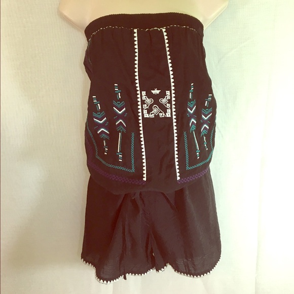 Unique Black Romper-L