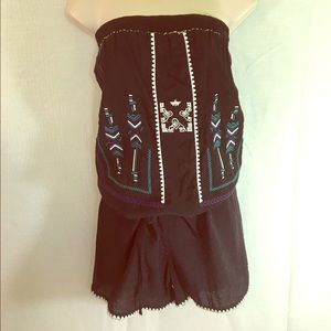 Unique Black Romper-L