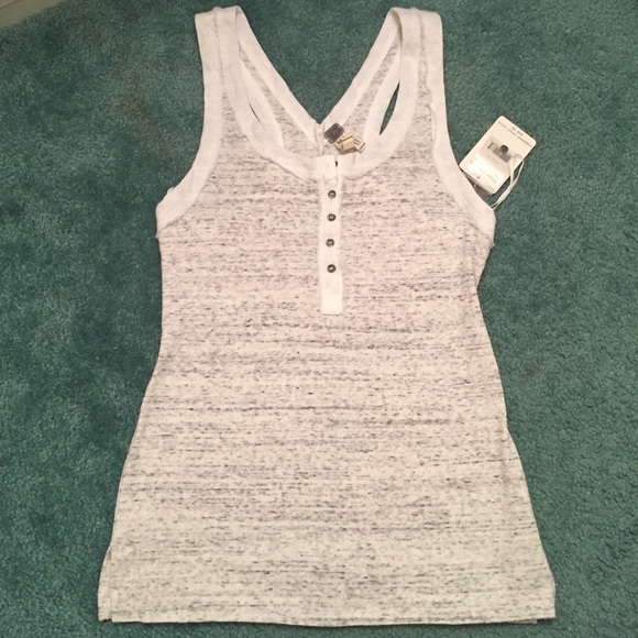 Medium Free People Grey/Silver Tank