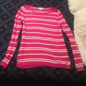 Vineyard vines pink striped sweater