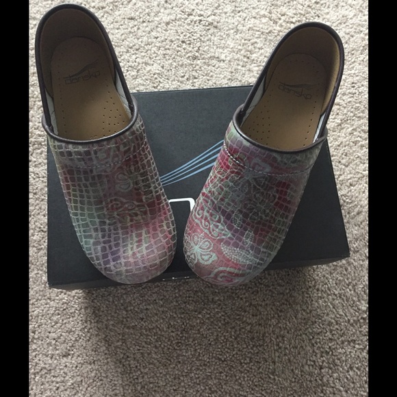 DANSKO WOMENS CLOGS MULTI GRAY SZ 37