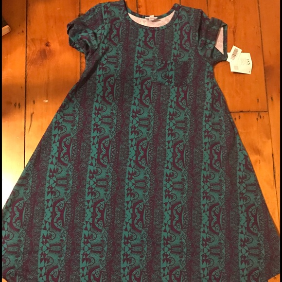 Xxs lularoe Carly dress real and purple design