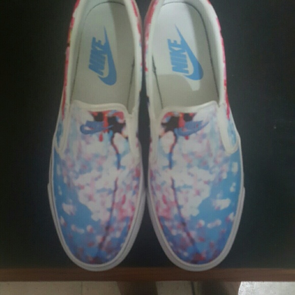 Nike Cherry Blossom Slip Ons