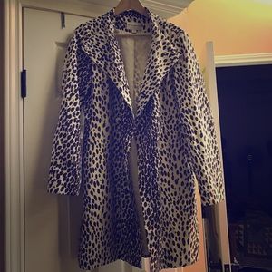 Leopard print Banana Republic Pea Coat. .