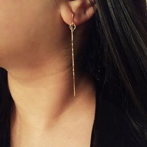 14k Gold Fill Matchstick Bar Earrings