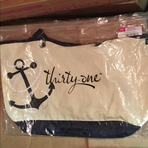 Thirty-One New In Package Canvas Crew Tote