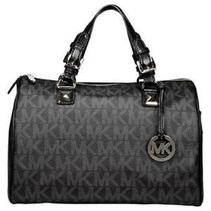 Michael Kors Large Grayson Black Satchel