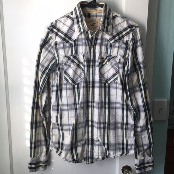 Hollister plaid button up