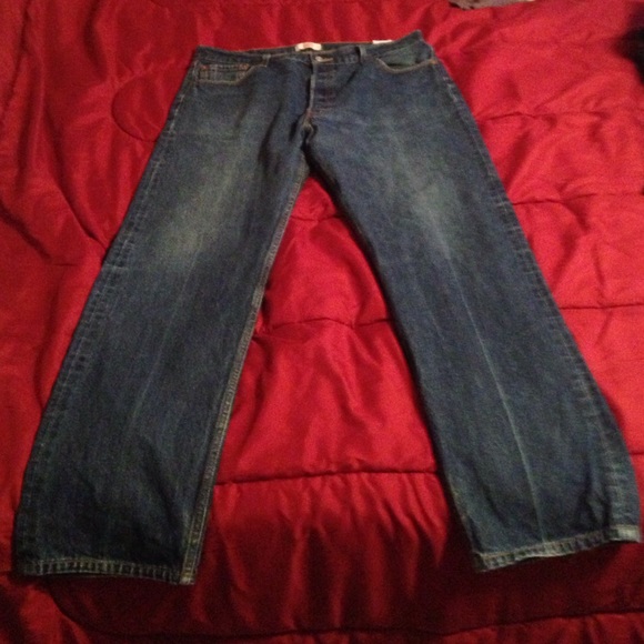 Men's Levi's button fly 501 Blue Jeans
